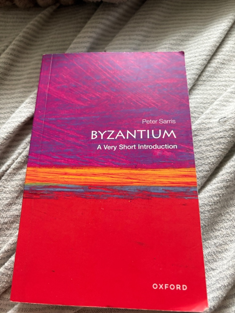 Oxford paperback with red and purple cover